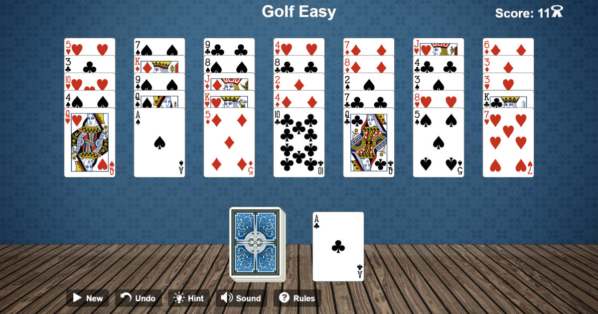 crystal golf solitaire free game